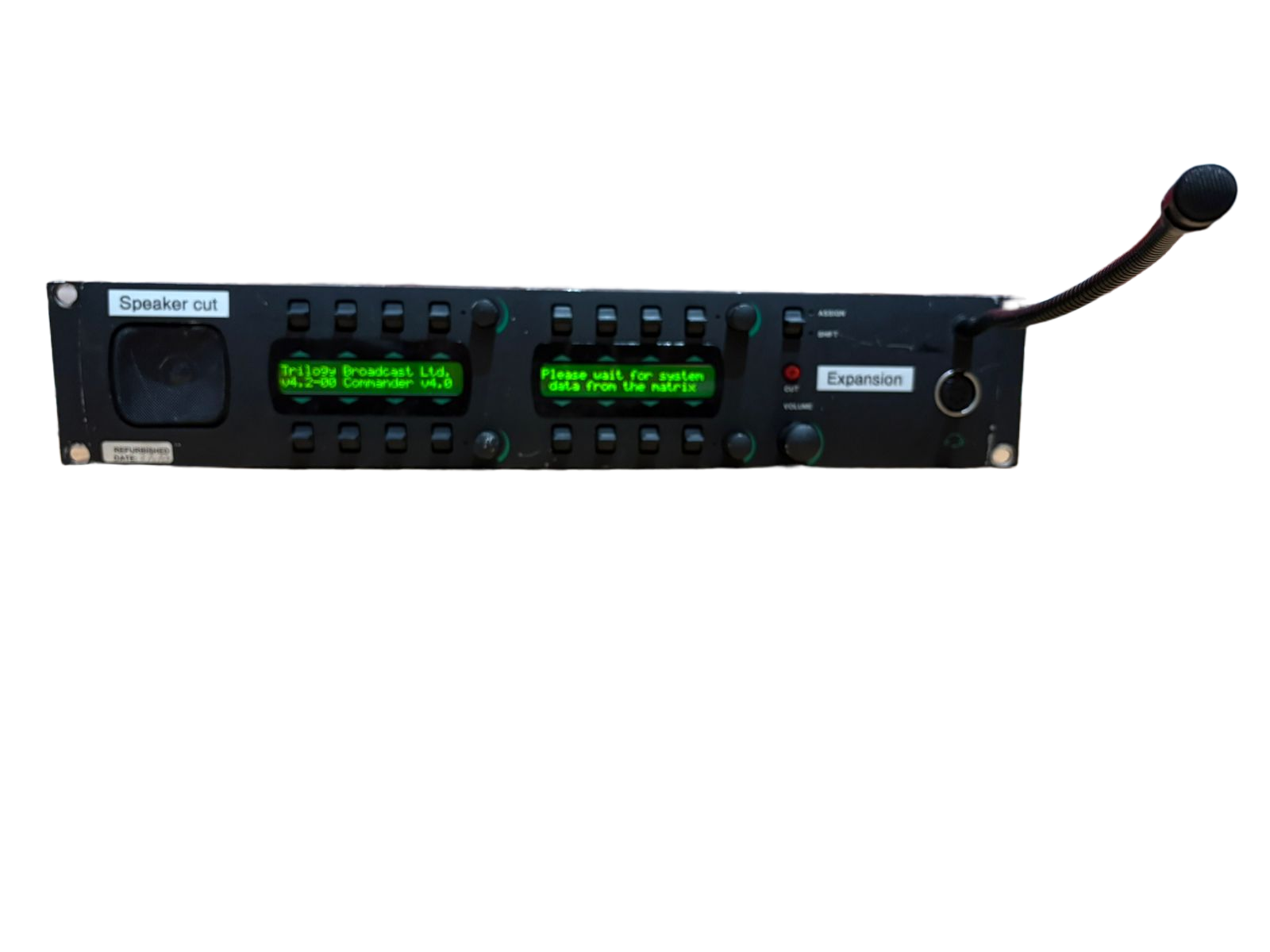 Trilogy Commander 16 channel Intercom Talk Back Panel v4.2-00 Commander v4.0