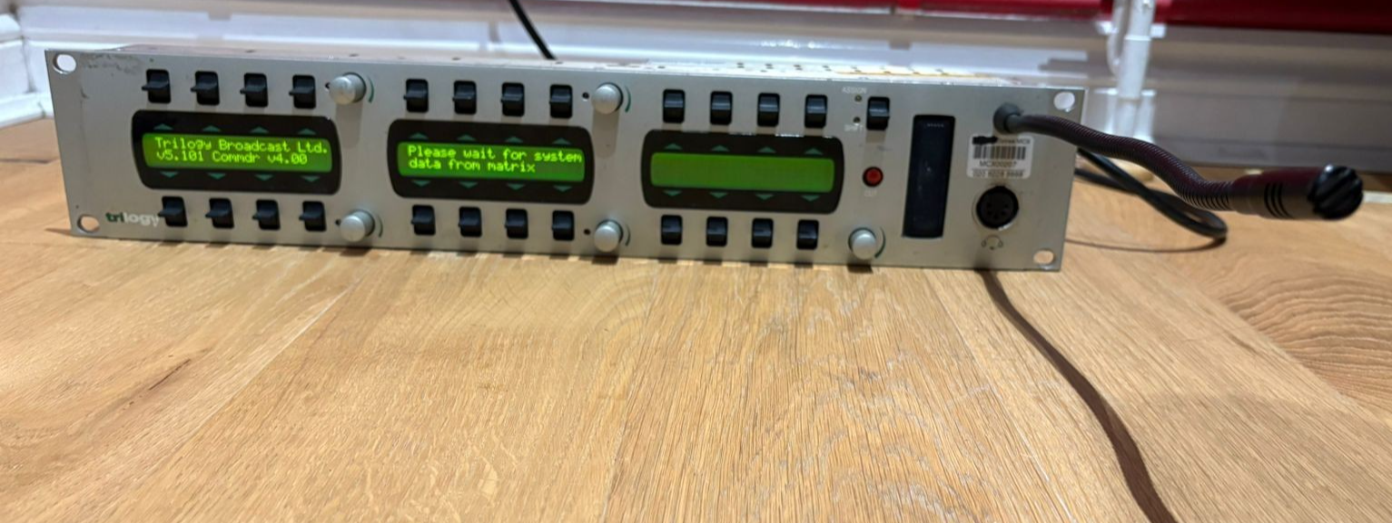 Trilogy Commander 24 channel Intercom Talk Back Panel v5.101 Commander v4.00