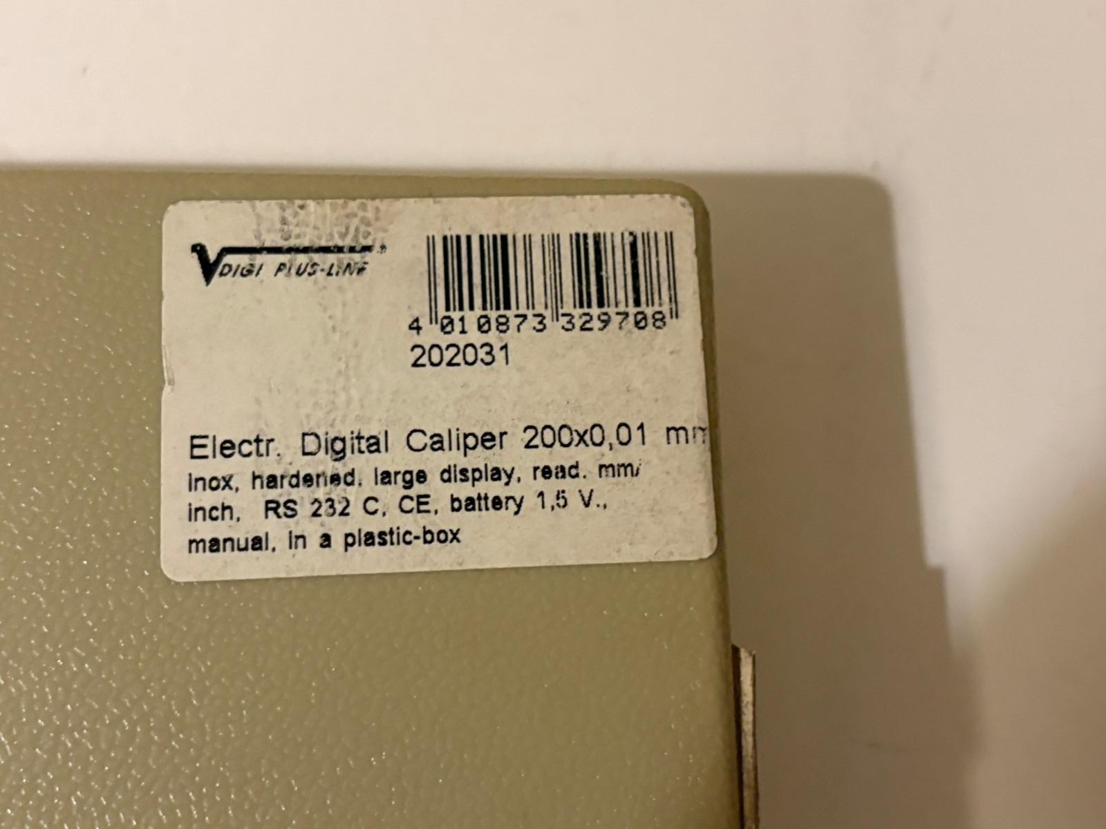 Vogel Digital Caliper Model no. 111-421 serial 030524 with Case & Manual 3