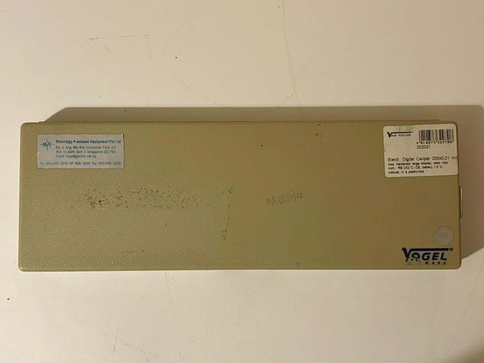 Vogel Digital Caliper Model no. 111-421 serial 030524 with Case & Manual 4