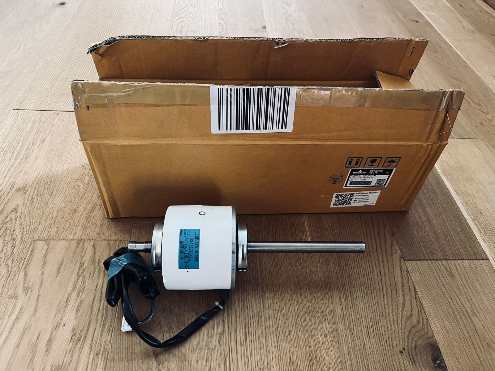 Mitsubishi MHI SSA512T145J DC Fan Motor 10P 280V 59W 2