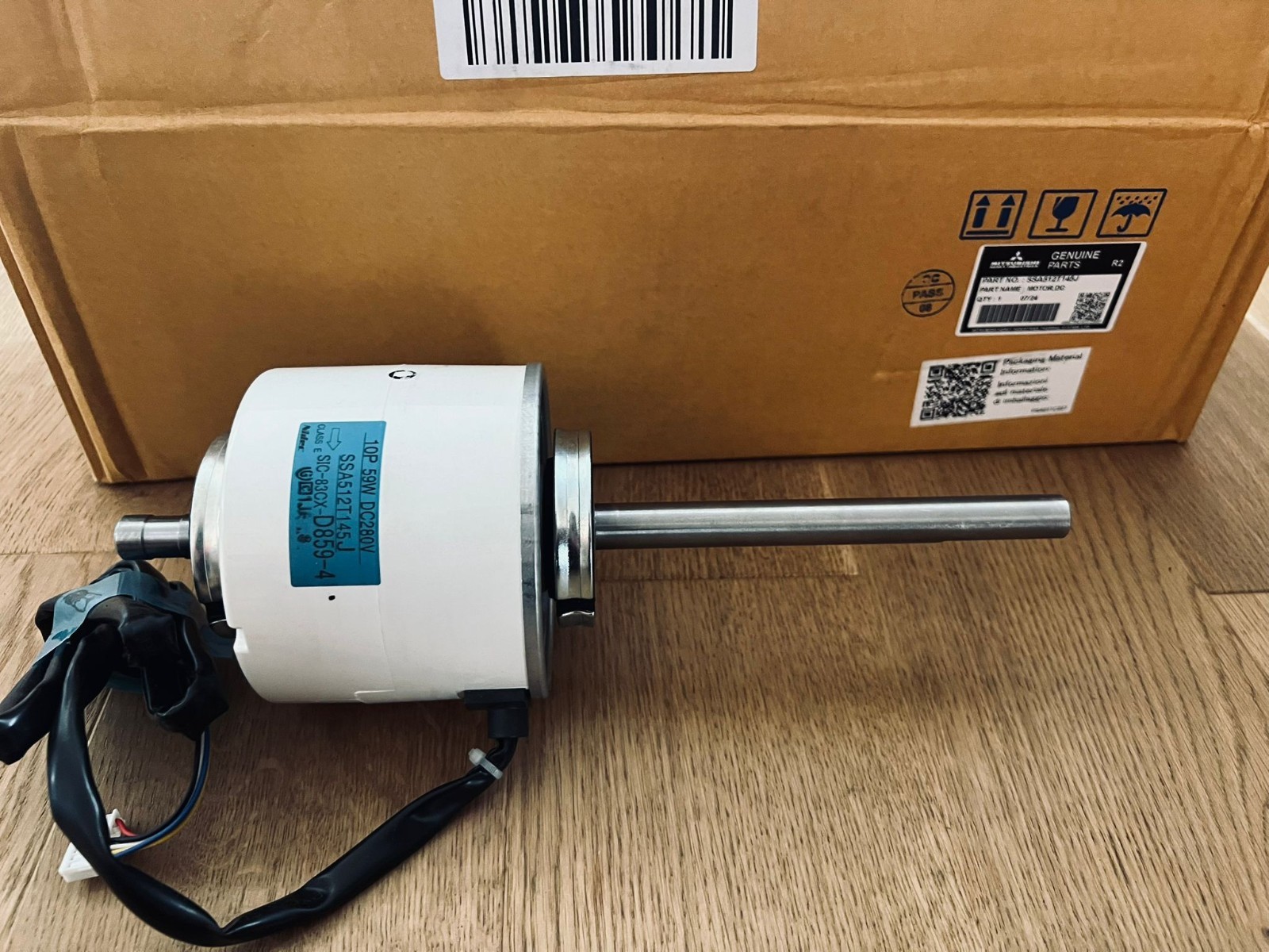 Mitsubishi MHI SSA512T145J DC Fan Motor 10P 280V 59W 3