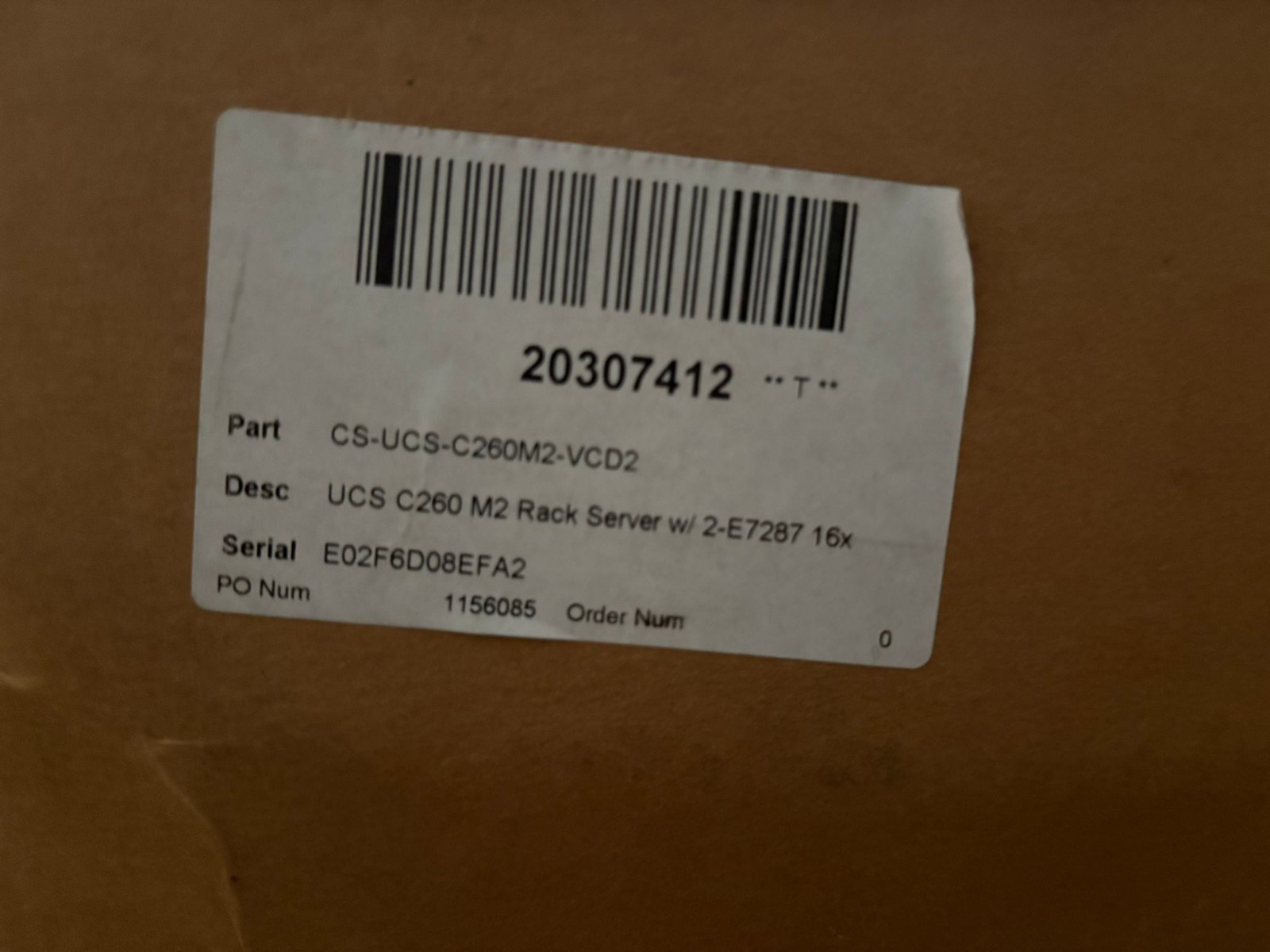 Cisco UCS-C260M2-VCD2 UCS C260 M2 Rack Server with/ 2-E7287 16X 2X4GB DDR3 2