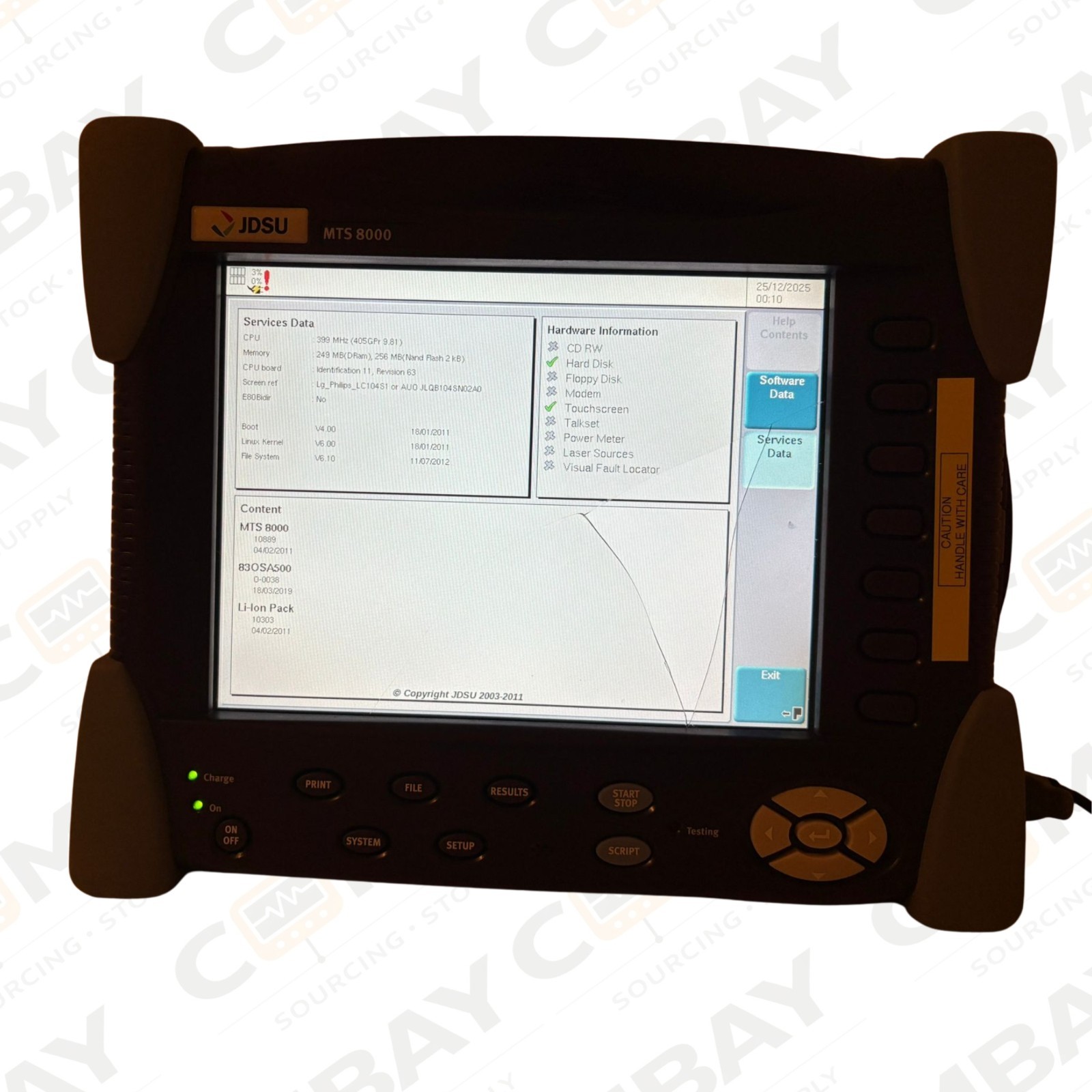 JDSU MTS-8000 Telecom Fiber Tester w/ OSA-500 OSA Module 4