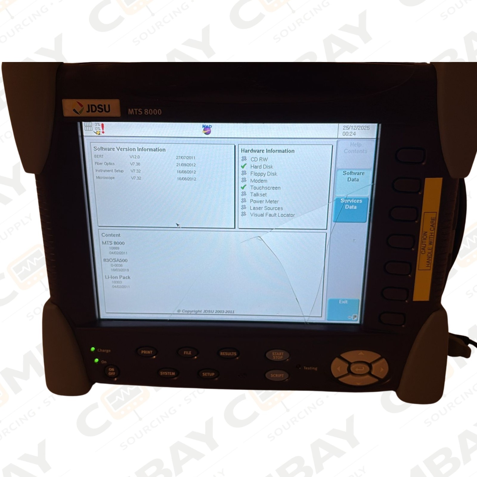 JDSU MTS-8000 Telecom Fiber Tester w/ OSA-500 OSA Module 6