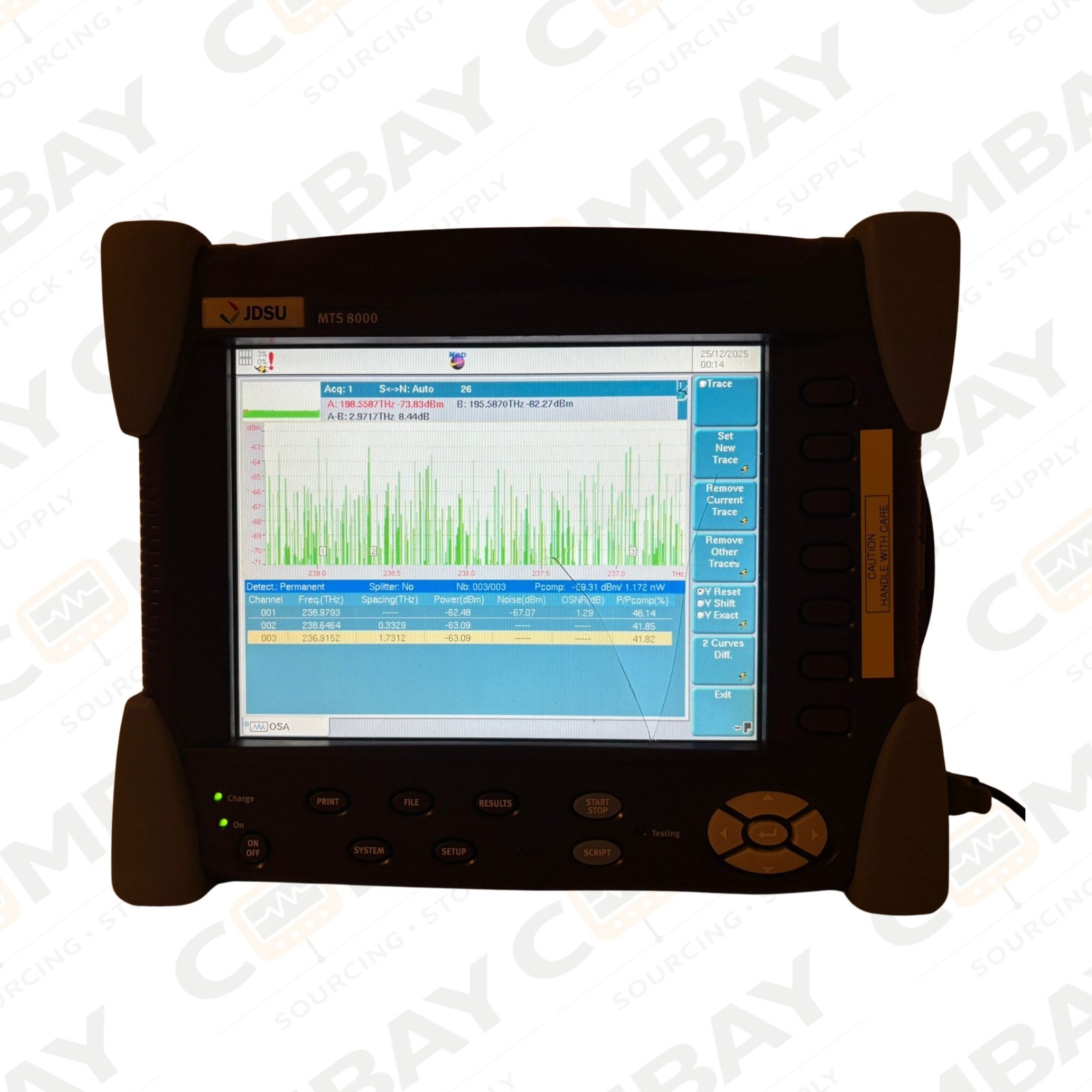 JDSU MTS-8000 Telecom Fiber Tester w/ OSA-500 OSA Module 7