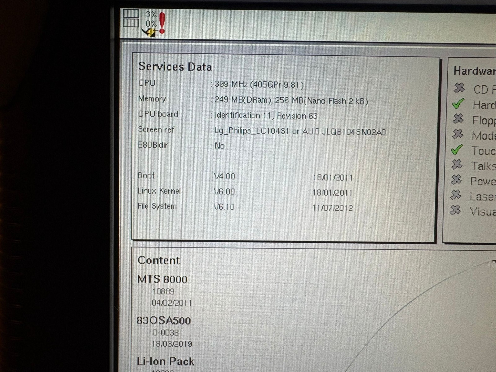 JDSU MTS-8000 Telecom Fiber Tester w/ OSA-500 OSA Module 8