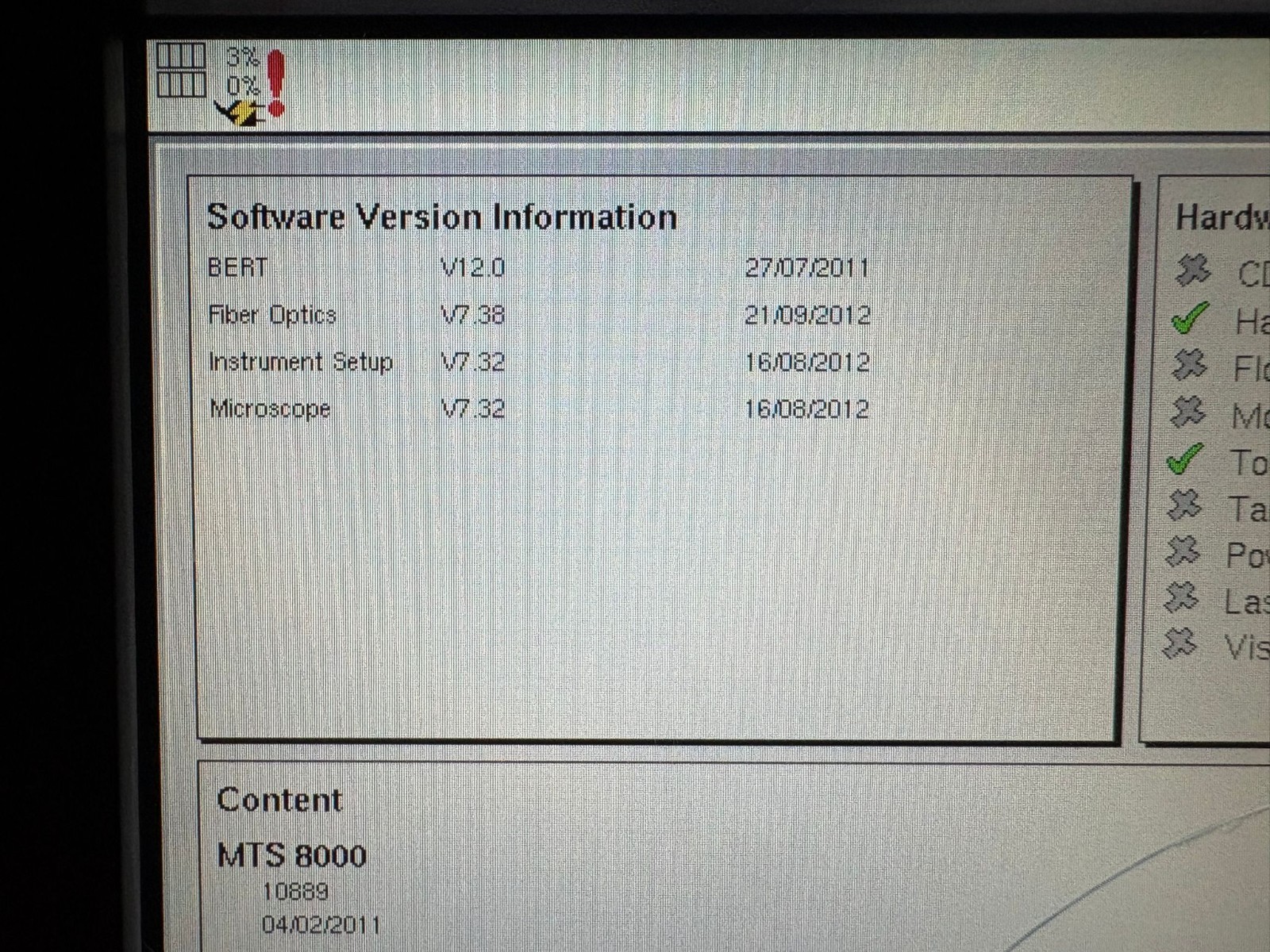 JDSU MTS-8000 Telecom Fiber Tester w/ OSA-500 OSA Module 9