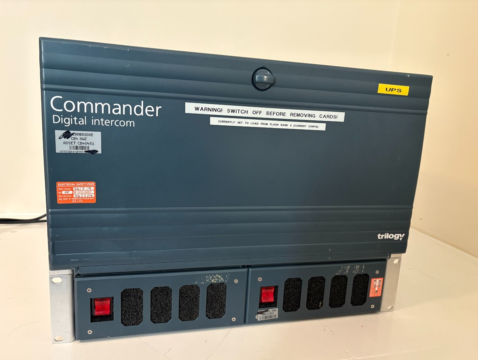 Trilogy 72 Channel Commander Digital Intercom Talkback Mainframe