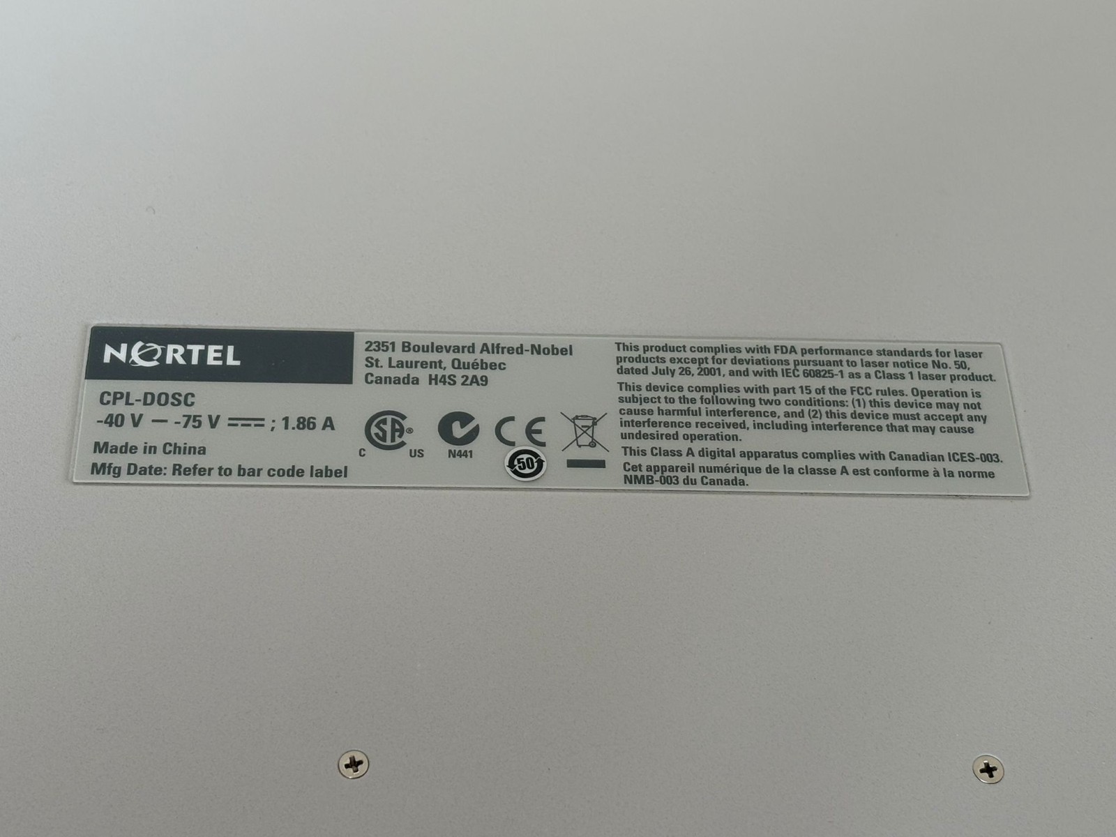Ciena NTT839AAE5 CPL Dual OSC Optical Service Channel Module 3