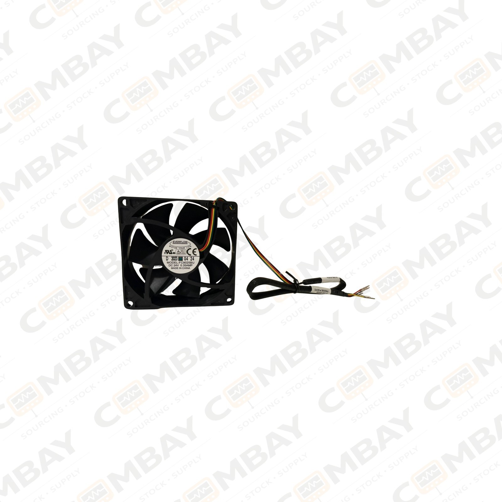 Everflow FC9025BU Cooling Fan 24V DC 0.35 AMP 3-Pin Wire
